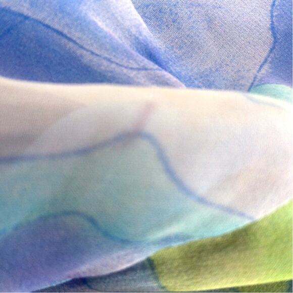 Vintage Mary Sachs Beaded Sheer Overlay Floral Volup Dress READ - Picture 4 of 11